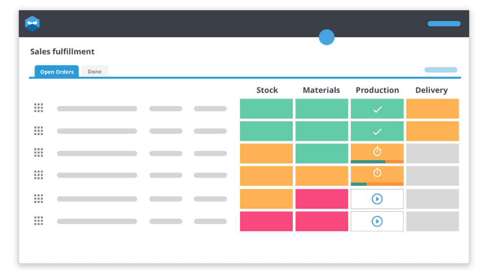 Katana has been visually and structurally designed with the modern manufacturers workflow in mind. Which means that it is easy to follow your mass customized products as they go from inventory to production to sales.