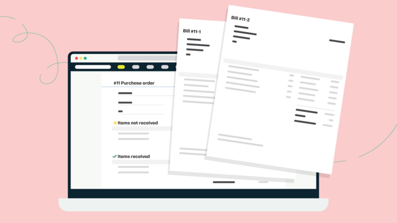 Align QuickBooks Online with partially received Purchase Orders